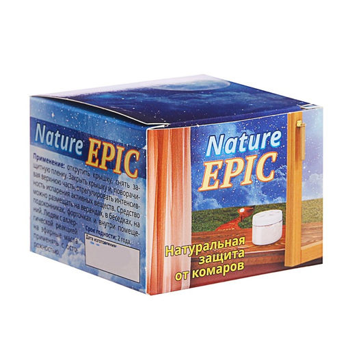 Цена за 2 шт. Гель-репеллент от комаров Nature Epic, на эфирных маслах, 50 мл, Ваше Хозяйство