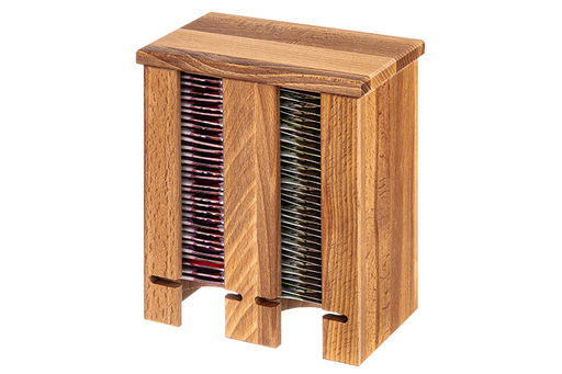 Подставка для чайных пакетиков 17*10,5*20 см со съемной крышкой (вертикальная)