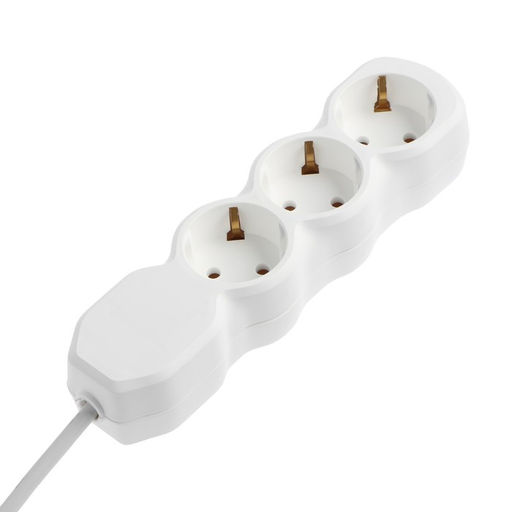 Удлинитель Luazon Lighting ECO, 3 розетки, 10 м, 16 А, 3500 Вт, ПВС 3х1 мм2, с з/к