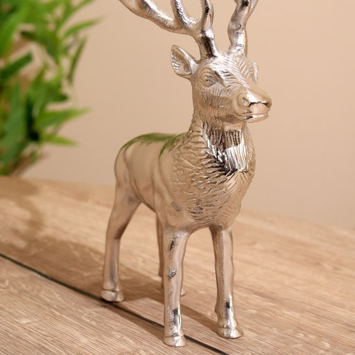 Подсвечник на 2 свечи «Олень», 15×18×31 см, алюминий