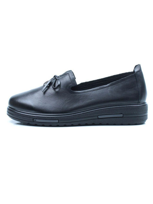 03-5071 BLACK Полуботинки женские (натуральная кожа)