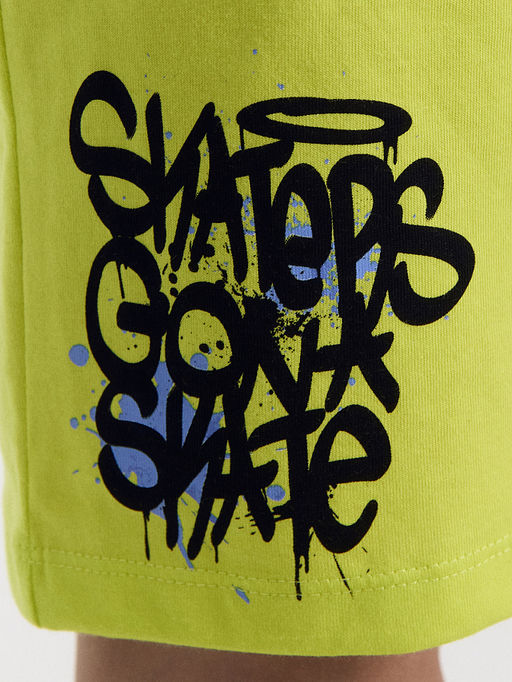 Шорты для мальчиков мультипак (2 шт.) в салатовом и сером цвете - Mark formelle фото 7