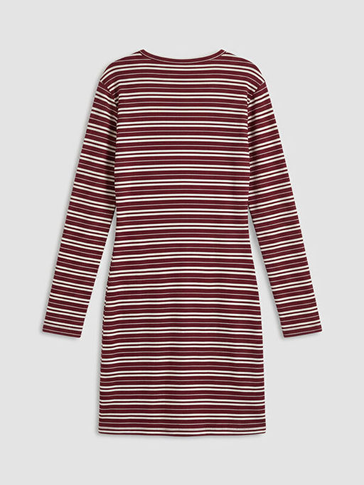 Bisiklet Yaka Ta?l? K?z ?ocuk Elbise