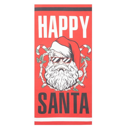 Полотенце Этель Happy Santa 70х146 см, 100% хлопок 160гр/м2  фото 2