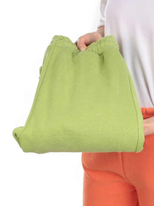 03 GREEN Брюки спортивные женские на флисе (100% хлопок) 7986 - Fashion фото 8