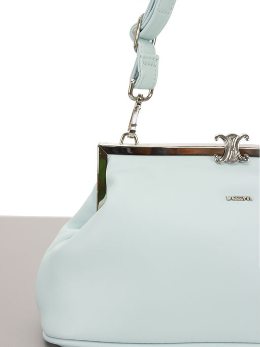 LACCOMA сумка Фиона-Ф826-голубой эко кожа хлопок  фото 3