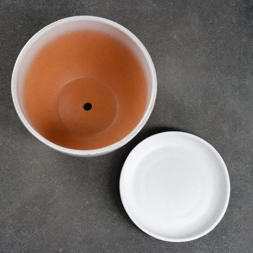 Горшок для цветов «Настроение», 1.65 л, d=17 см, h=13 см, керамический, с поддоном