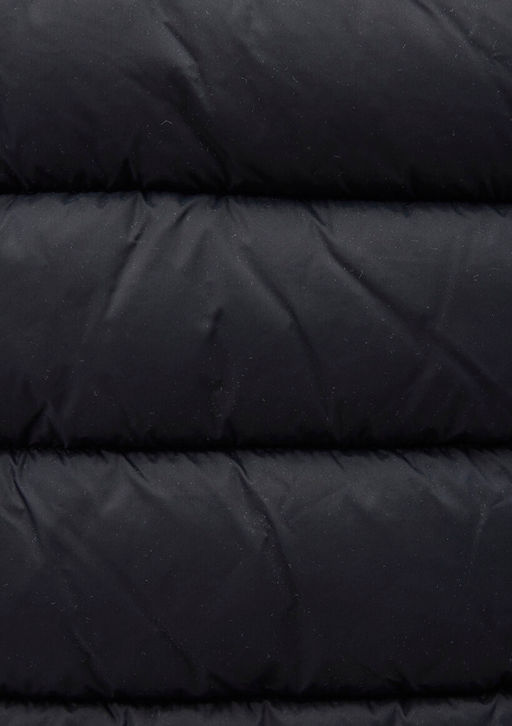 Kapusonlu Siyah Sisme Yelek - Mavi фото 8