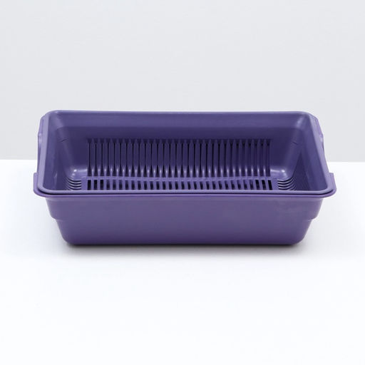 Туалет глубокий с сеткой 36×25×9 см, фиолетовый