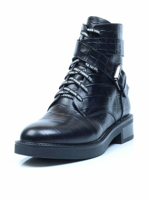 01-CH8361-21B100M BLACK Ботинки демисезонные (натуральная кожа, байка)