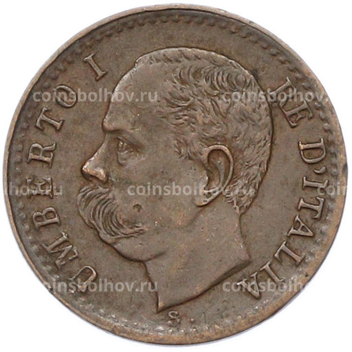 Монета 1 чентезимо 1895 года Италия
