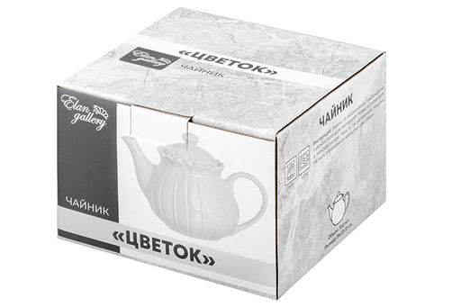 Чайник 700 мл 19*12*13 см "Цветок"
