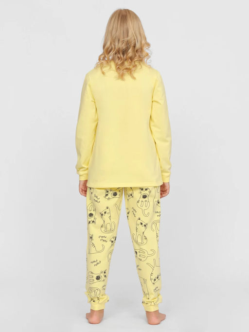 CRB wear/CSJG 50105-30 Комплект для девочки (джемпер, брюки),желтый/Ex.Cherubino  фото 4