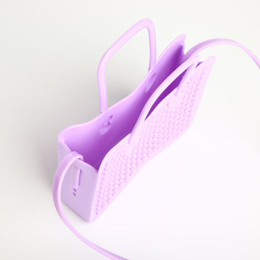 Сумка детская для девочки без застёжки, сиреневая