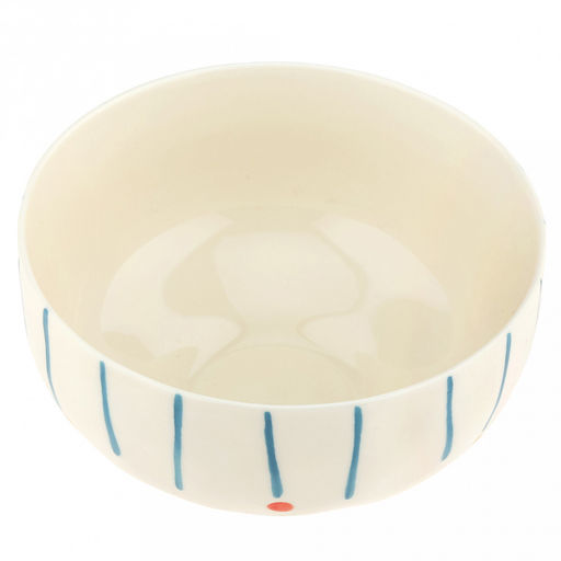 "Карусель" Салатник фарфоровый 450мл, д12,4см, h7см, с деколью, кремовый (Китай)