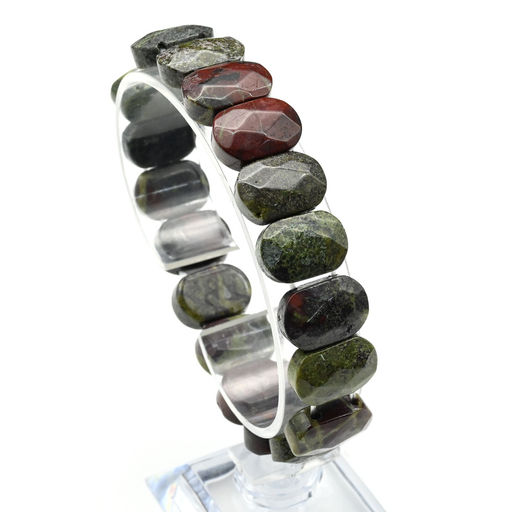 Браслет граненый 14*7мм из нефрита байкальского - Радуга камня фото 18