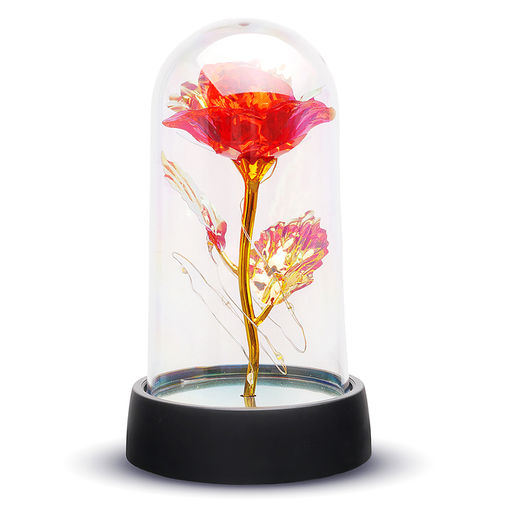 Светильник "Волшебный цветок" в коробке (красный)