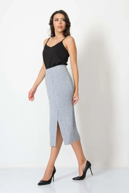 ЗЛАТА Юбка И 002/серый