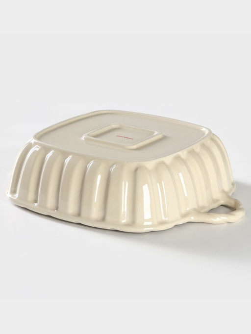 Форма для выпечки из жаропрочной керамики Доляна «Массимо», 33×25.5×7.5 см см, цвет бежевый