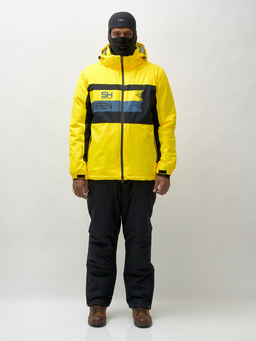 Горнолыжный костюм мужской зимний желтого цвета 370J - Mtforce фото 8