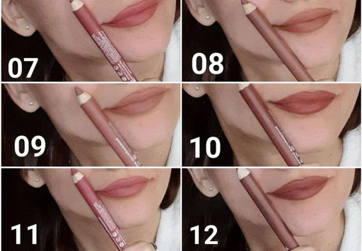 №11 Помада-карандаш 4-в-1 матовая водостойкая с точилкой Violette - No neme фото 5
