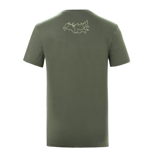 Футболка мужская MINAKU "Map" , цвет хаки, р-р 50