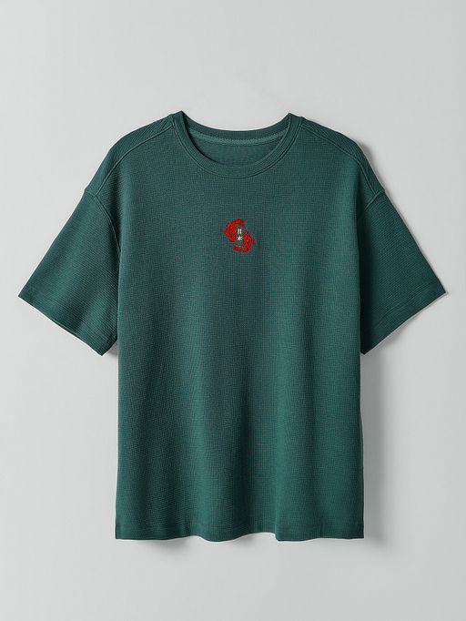 Футболка мужская прямая зеленая - Mark formelle фото 4