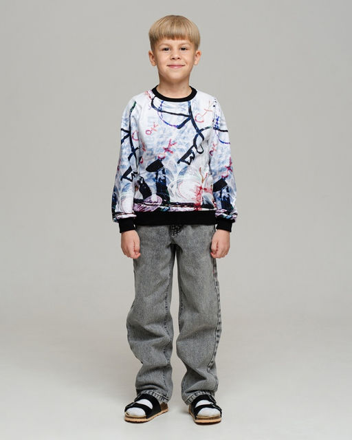 СДизайнерский детский свитшот SAHAR art lab