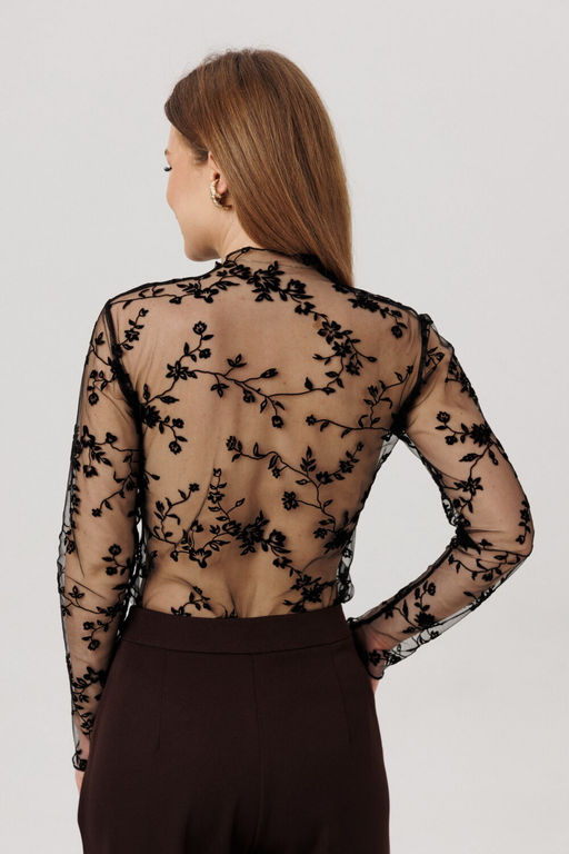 Блуза AmberA 1136-Р черный фото 4