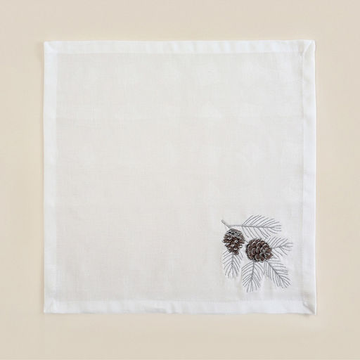 Набор салфеток с вышивкой SL HOME "Новый год" 40х40см-2 шт., лен 100%