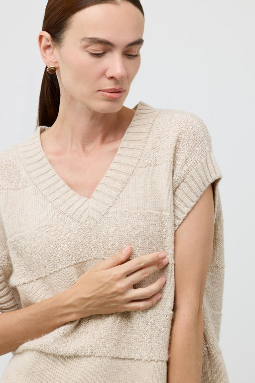 ЕВ 30265/ш/бежевый жилет жен