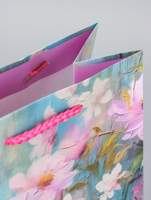 Цена за 2 шт. Пакет подарочный ламинированный Цветочная эстетика 18?22.3?10 см