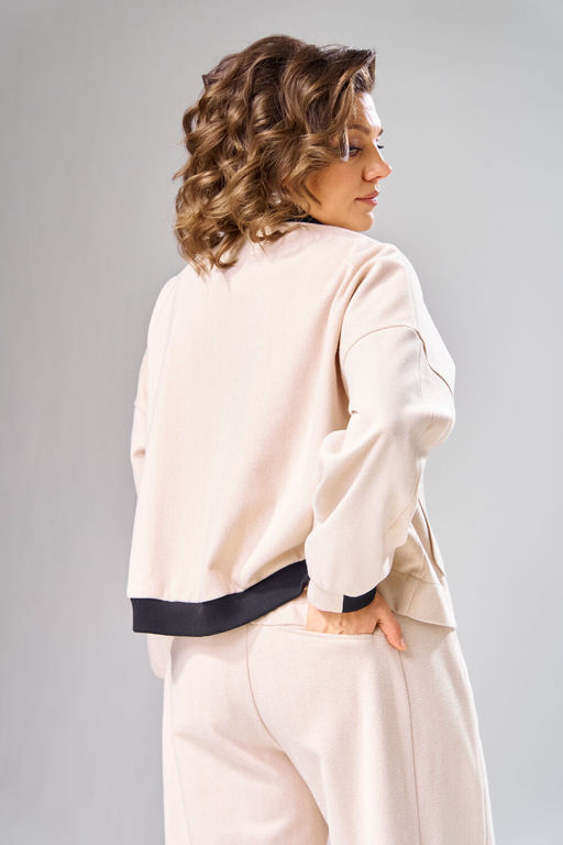 Бомбер VN Fashion 1101 бежевый