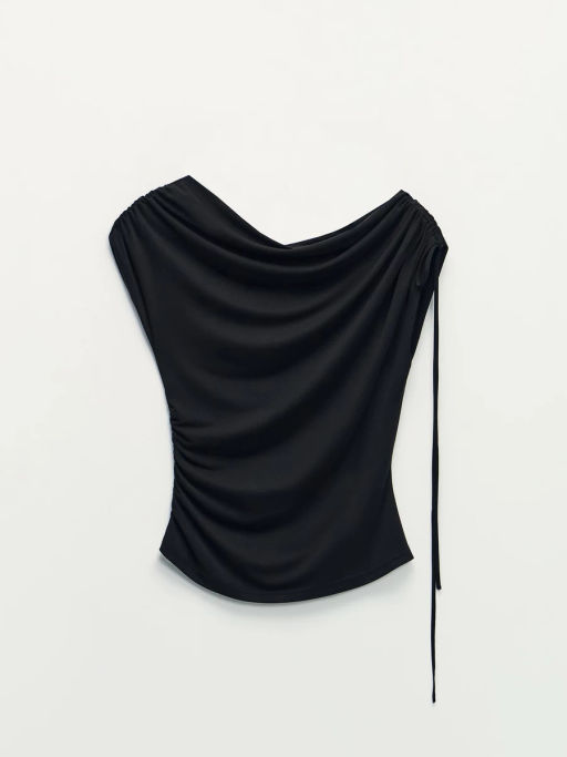 Асимметричная футболка из модала / Zarina