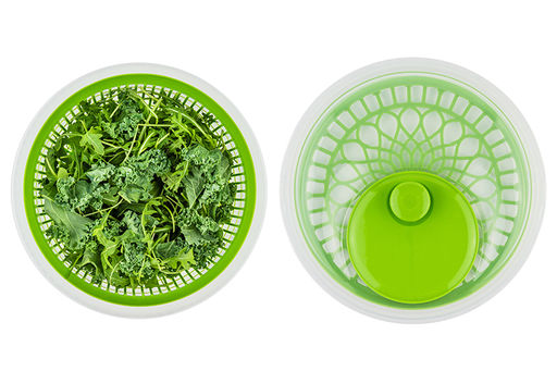 Сушилка для зелени 4,5 л Зелёная, механическая центрифуга, 25*25*16 см - Elan gallery фото 7