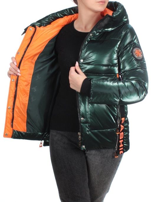 8096 DK. GREEN Куртка зимняя женская JARIUS (200 гр. холлофайбера) - Fashion фото 9
