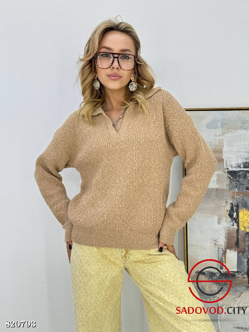 Свитер женский однотонный