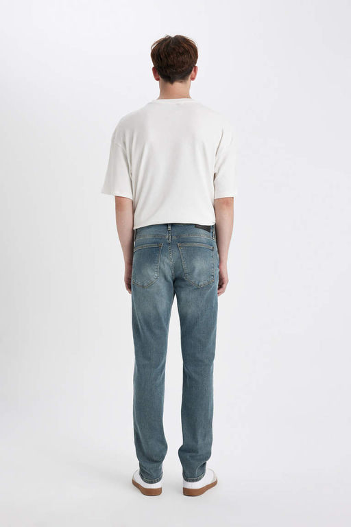 Pedro Slim Fit Джинсовые брюки узкого кроя с нормальной талией и узкими штанинами - Defacto фото 7