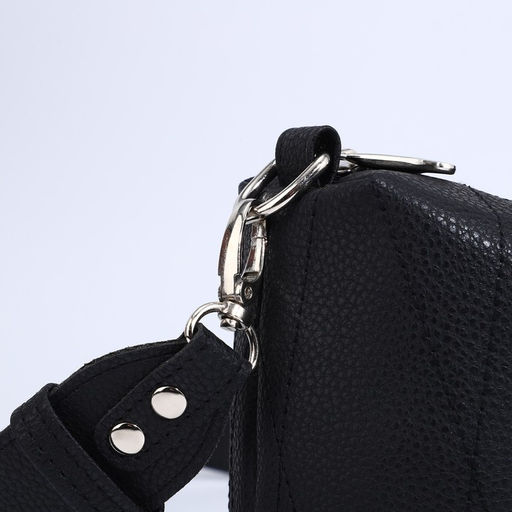 Сумка женская через плечо TEXTURA, средний размер, цвет чёрный  фото 5