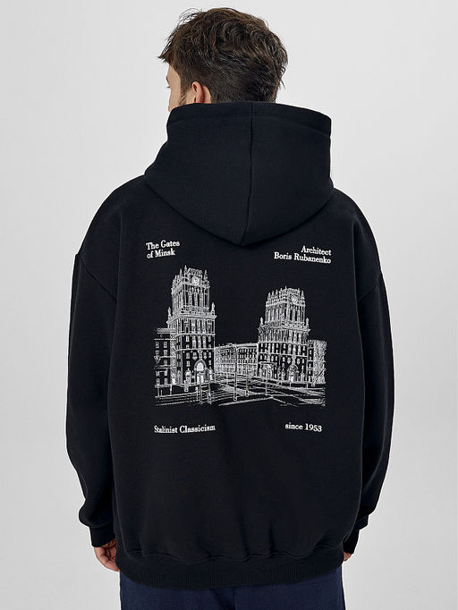 Худи мужское черное - Mark formelle фото 2