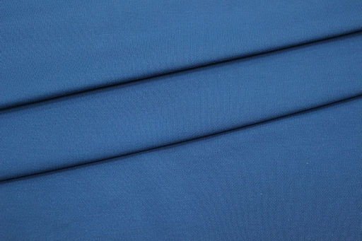 Трикотаж Интерлок цв.Лазурно-синий, ш.1.65м, Пенье, хл-100%, 200гр/м.кв - Купава фото 2