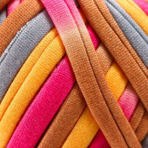 Цена за 2 шт. Пряжа трикотажная 95% хлопок, 5% эластан "Lentino Melange" 100 гр 30 м цвет 2