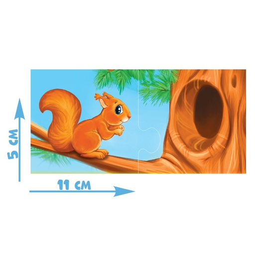 Парные пазлы Кто где живёт?, 24 детали - Puzzle time фото 2