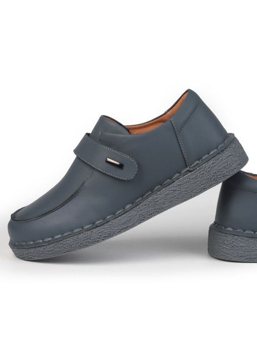 01-7581-3 BLUE Ботинки демисезонные женские (натуральная кожа) - Фабричный китай фото 10