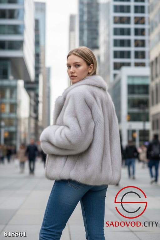 Шуба женская из искусственного меха