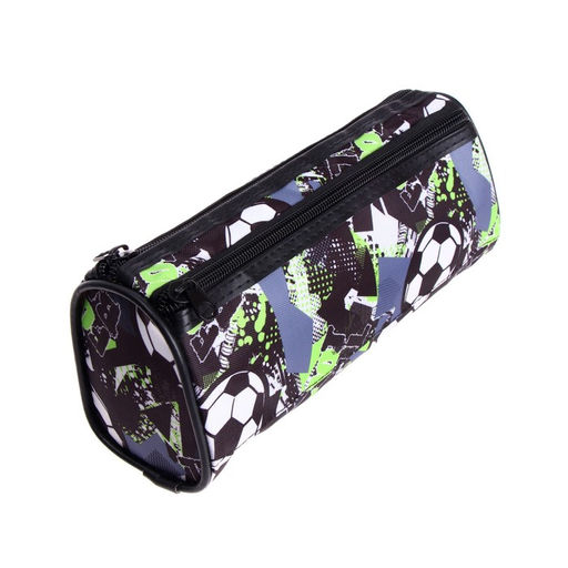 Пенал-тубус школьный Calligrata «Футбол», на молнии, 2 отделения, МИКС