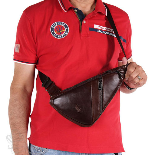 Рюкзак мужской кожаный 1212-1Z brown Zinimxs - S-style фото 2