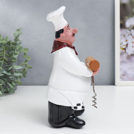 Фигура полистоун «Довольный повар», 23×11×10 см