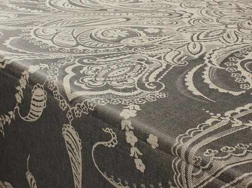 0с23 ЯК Скатерть 178*229 "Огурчик изящный" цв. темно-серый