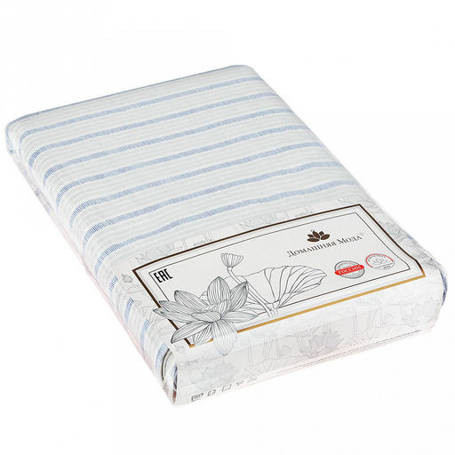 Шторы, 2шт 148х260см "Марина Дор" полоса, на шторной ленте, рогожка, хлопок "Премиум" 186г/м2, упаковка классическая 28х41см, "Домашняя мода" (Россия)